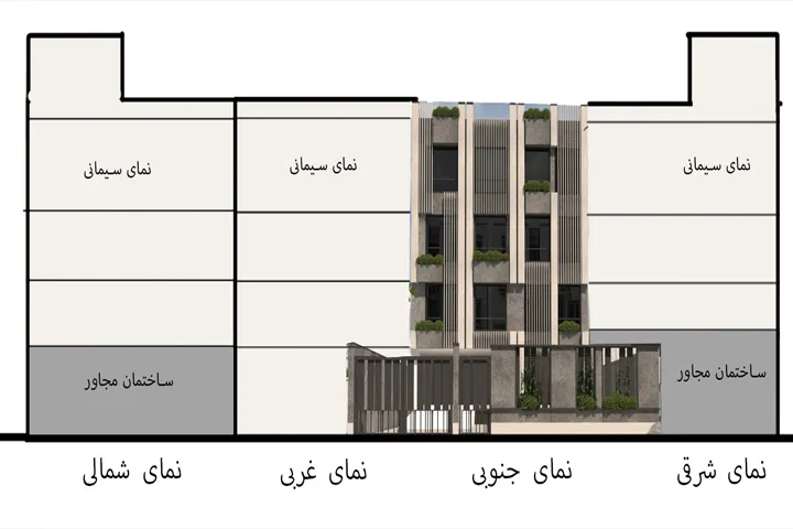 پروژه طراحی نما فردوس (۵)