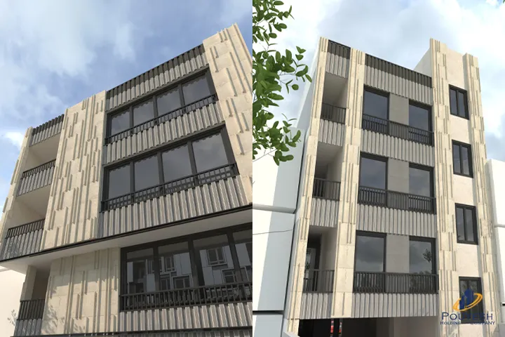 پروژه طراحی نما شهرک راه آهن6