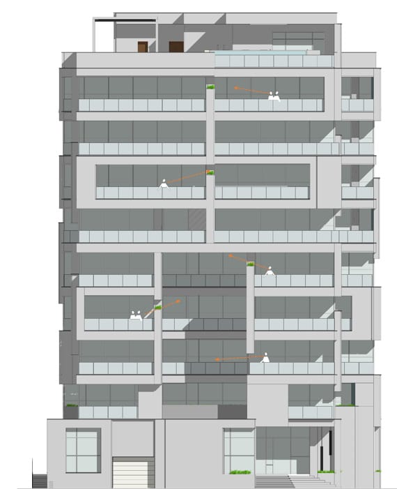 دیاگرام معماری بالکن